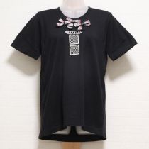 黒リボン付きTシャツ【M】