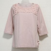 ピンクレース使い長Tシャツ【4(L)】