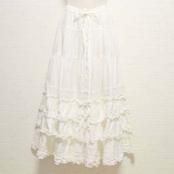 白裾段々スカート - ピンクハウス通販｜リサイクルブティックClub CANDY