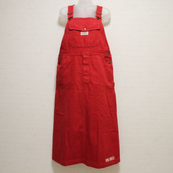 赤ロゴ入りデニムジャンパースカート - ピンクハウス通販｜リサイクル 