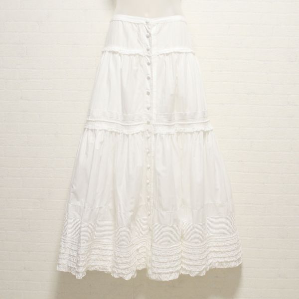 ピンクハウス☆ピコフリルが可愛いペチコート☆白いスカート-