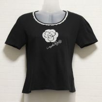 黒ドットカメリアTシャツ【9号】