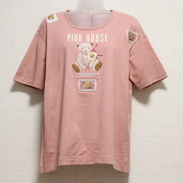 ピンクギンガムくまTシャツ - ピンクハウス通販｜リサイクルブティック 