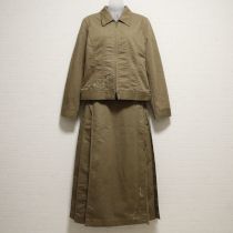 カーキリボン刺繍スーツ【M】