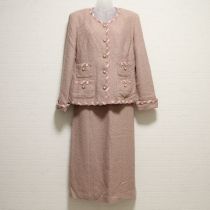 ピンクトリミングスーツ【L】