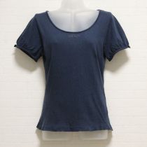 ネイビーロゴ刺繍カットソー【M】