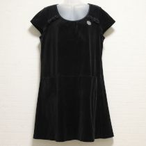 黒カメリア刺繍ベロアチュニック【11号】