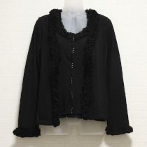 黒ニットレース&フリルアンサンブル