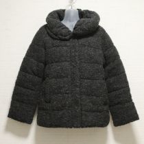 グレーループ綿入りコート