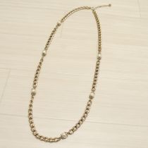 ゴールド×パールネックレス