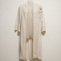 生成花モチーフロングカーディ【4(11号)】
