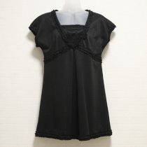 黒花モチーフ&フリルチュニック【3(9号)】