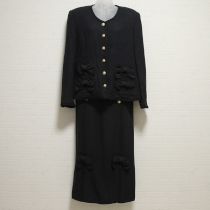 黒グログランリボン使いスーツ【M】
