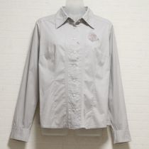 グレーカメリア刺繍シャツ【9号】