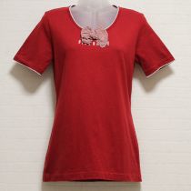 赤リボン使いTシャツ【M】