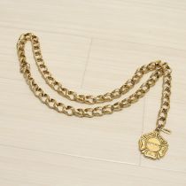 ゴールド勲章モチーフ付きチェーンベルト
