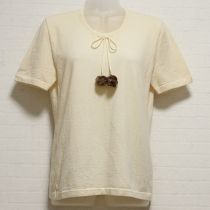 生成ボンボン付きセーター【L】