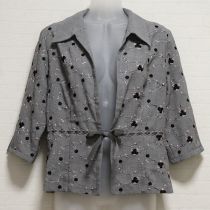 グレー総刺繍ジャケット【M】