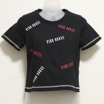 黒ロゴプリントTシャツ【3(M)】
