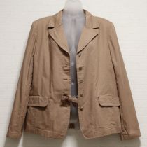 茶系引っ掛けチェーン付きジャケット【L】