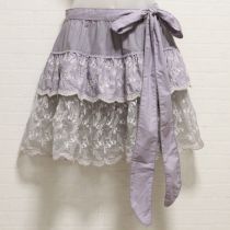パープル鈴蘭刺繍タブリエ