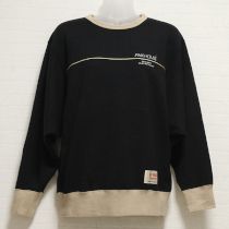 黒ロゴ刺繍ドルマントレーナー