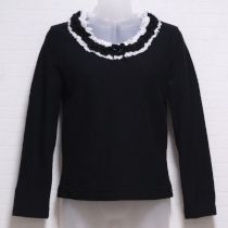 黒ニットモチーフカットソー【9号】
