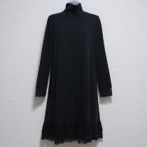 黒レース使いカットソーワンピース【11号】