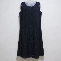 紺ターキッシュレースワンピース【4(11号)】