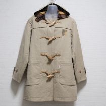 ベージュダッフルコート【M】