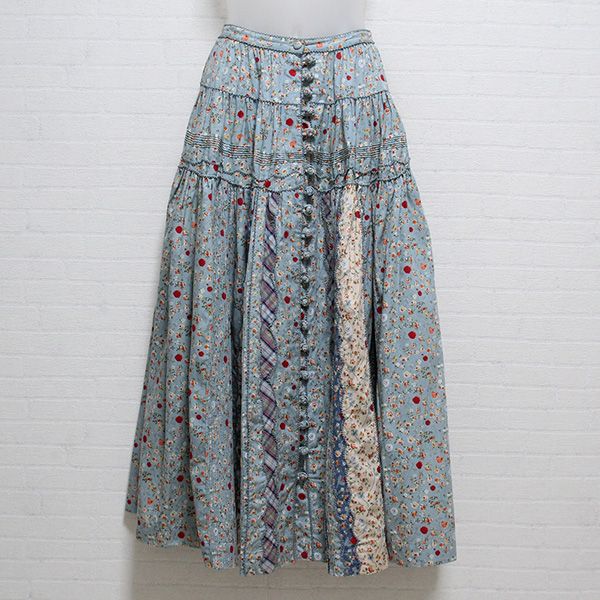 お値下げ　ワンダフルワールド　1994年 小花ハートパッチワーク　スカート