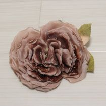ベージュ系薔薇コサージュ