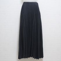 グレーアコーディオンプリ―ツスカート【L】