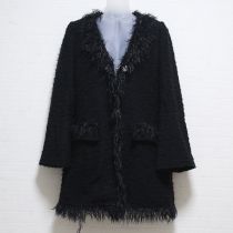 黒フリンジポイントロングジャケット