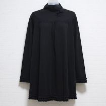 黒ハートアップリケカットソーチュニック