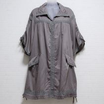 グレーレース使いジャケットブラウス【9号】