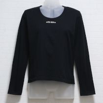黒ロゴ長Tシャツ【M】