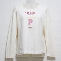 生成ロゴプリント長Tシャツ【M】