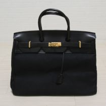 黒バーキン型バッグ