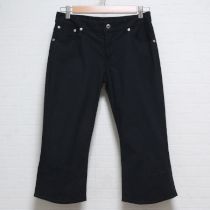 黒7分丈パンツ【11号】