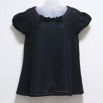 黒モチーフ付きブロックスブラウス【3(9号)】