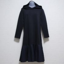 紺裾プリーツカットソーワンピース【3(9号)】