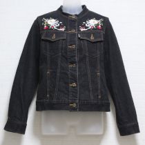 黒薔薇刺繍デニムジャケット【M】