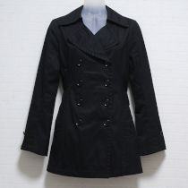 黒ショートトレンチコート【9号】