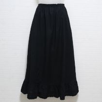 黒ピコフリルローンペチコート