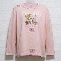 ピンクペアくま長Tシャツ【M】