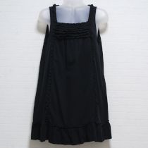 黒フリル使いカットソーチュニック