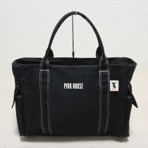 黒ロゴトートバッグ