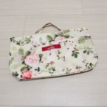 クリーム薔薇の森プリントバッグインバッグ