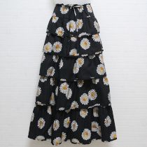 黒雛菊段々スカート
